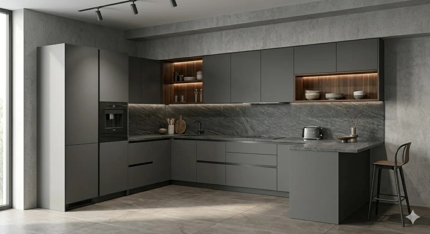 Кухня «Slate & Walnut Island»